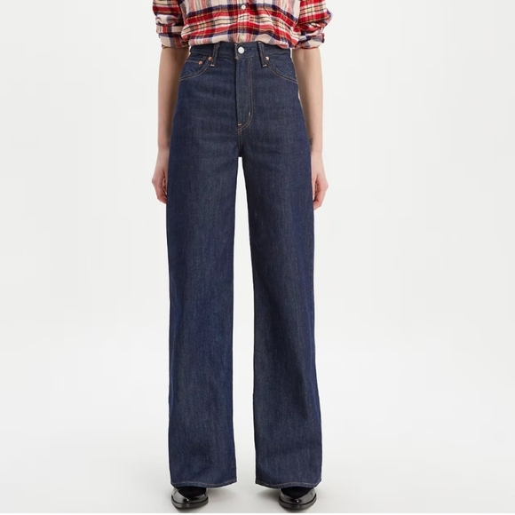 Levi's Denim - Levi's Premium Womens Ribcage Wide Leg Jeans